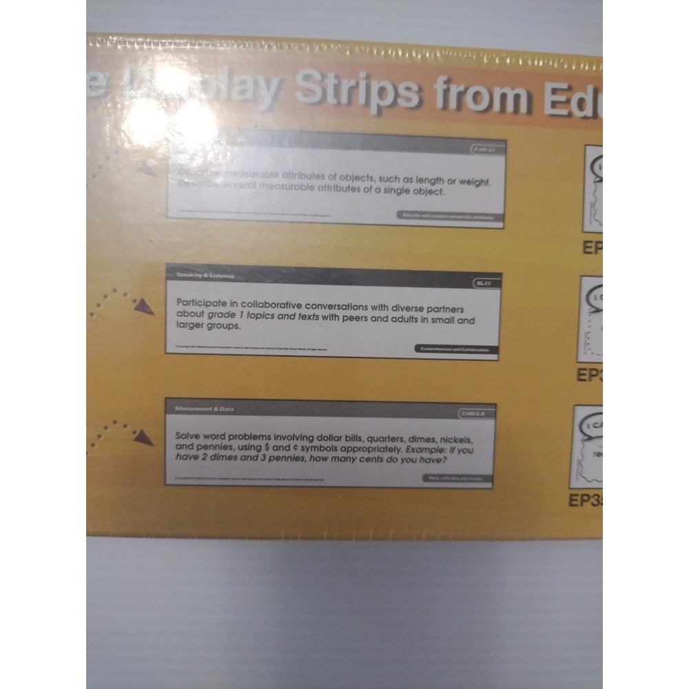 Edupress Common Core Display Strips Grade 1 For English Language Arts And‎ Math - Picture 8 of 9